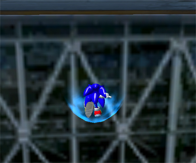 Sonic fut, ebben nincs is semmi fura, na de HOL? Pr szz mterrel a fld felett.